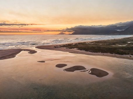 Bot River Lagoon with reflections and changing light conditions