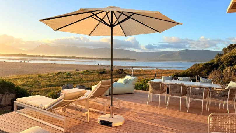 Open living space connected to terrace and outdoor area at MBIZI lagoon house