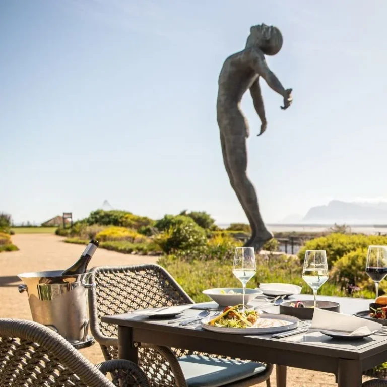 Benguela Cove — where great wine meets breathtaking lagoon views Benguela Cove wine estate with panoramic views over Kleinrivier Lagoon near Hermanus, South Africa